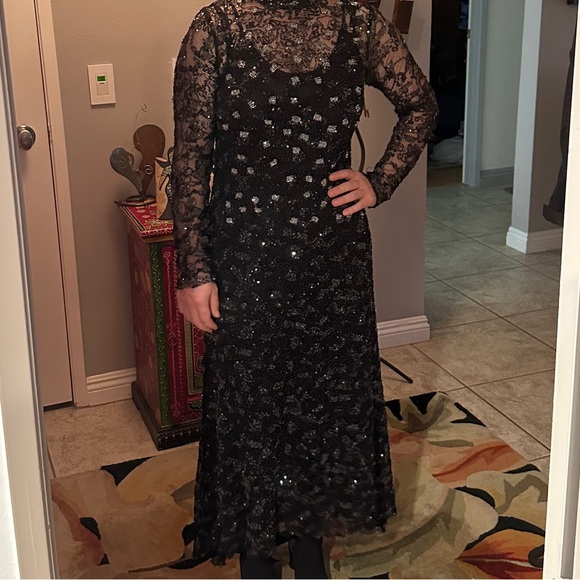 Zara Dresses & Skirts - Zara Limited Edition Black Midi Embellished dress. NWOT size M/L